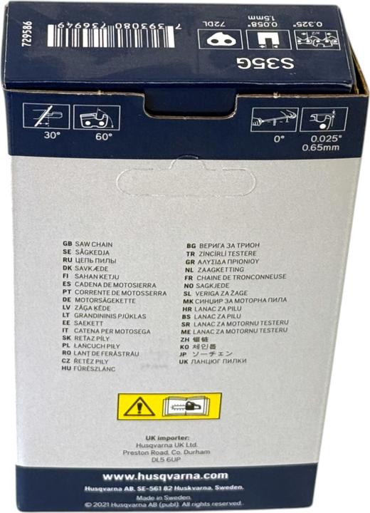 Actual product image Husqvarna 585639572 Saw chain X-CUT S35G 325" 1,5mm 72 TG (Chainsaw, Chainsaw Sword)