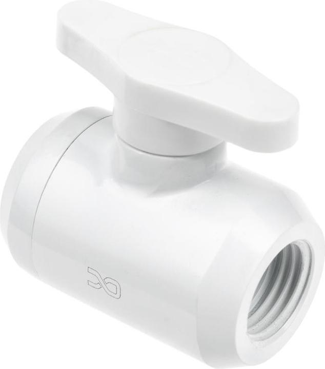 Produktbild Alphacool ANZ Eiszapfen 2 Wege Kugelhahn G1/4 - White