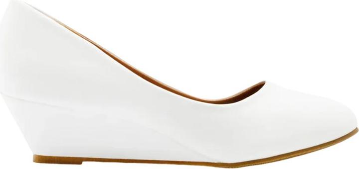 Actual product image Where's That From Womens/Ladies Kieran PU Wide Platform Low Wedge Court Shoes (41)