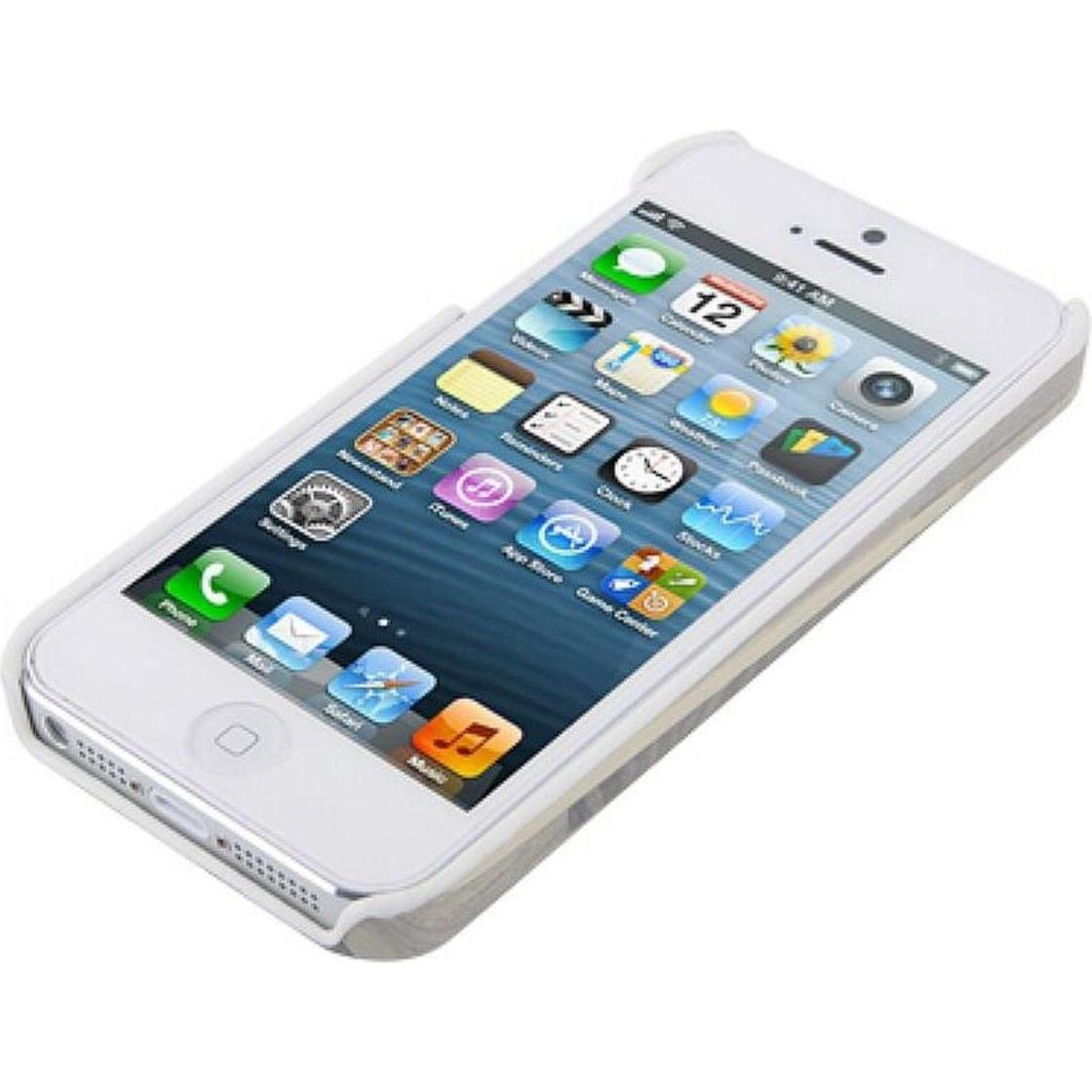 Thumbnail - König Design Handy Hülle Schutz Case Cover Schale Bumper für Apple iPhone SE Holz Optik Hell (Apple iPhone SE), Smartpho...