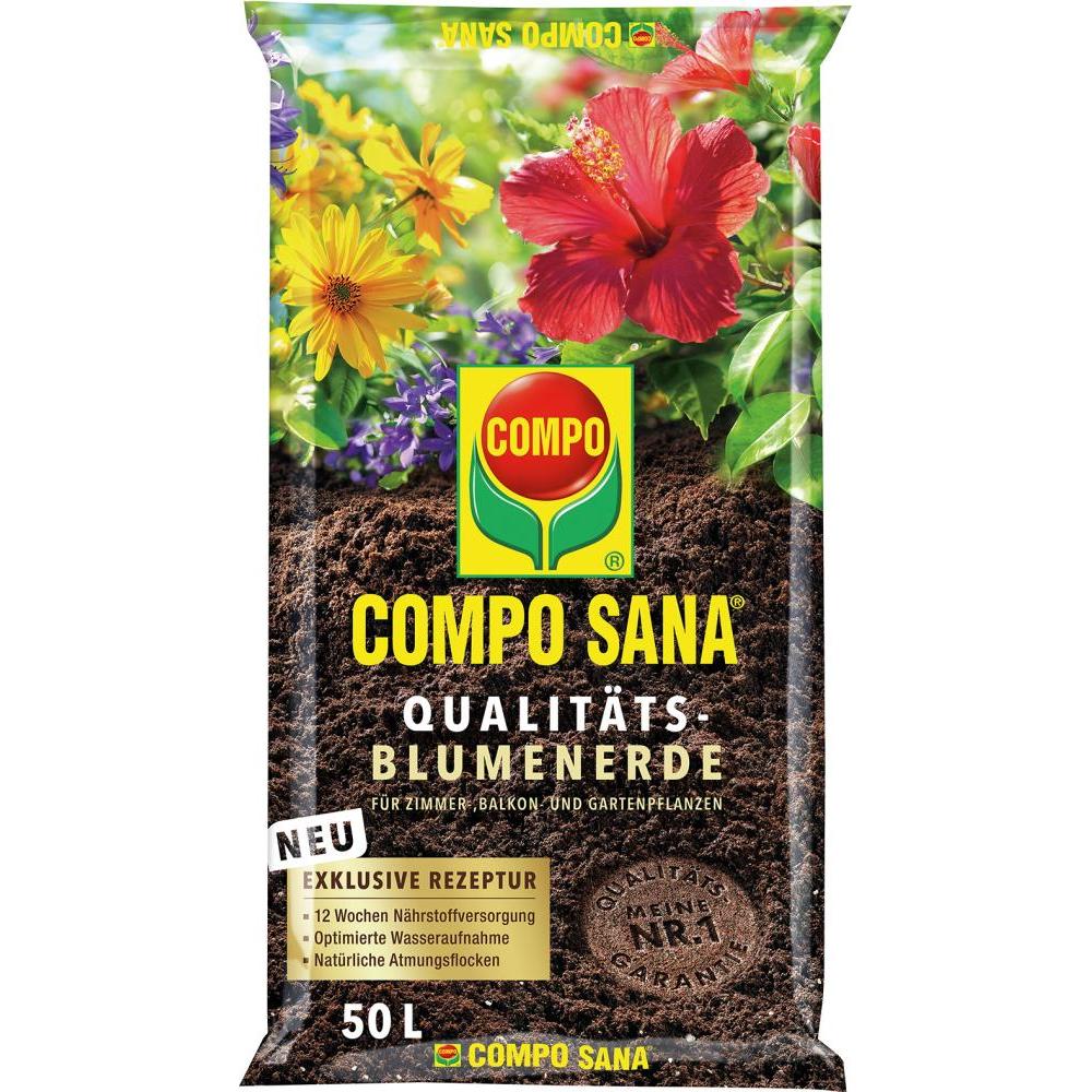 Compo, Blumenerde, Sana Blumenerde 50 L (50 l)