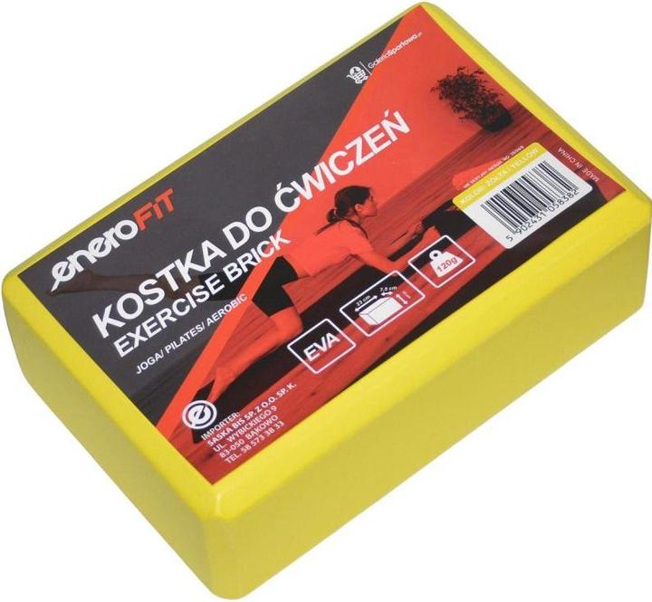 Immagine prodotto Enero Fit Blok Kostka Do ćwiczeń Joga Pilates Fitness żółta