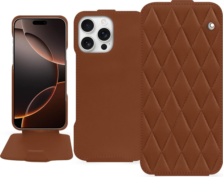 Image du produit Noreve Coque à rabat vertical en cuir (Apple iPhone 16 Pro)