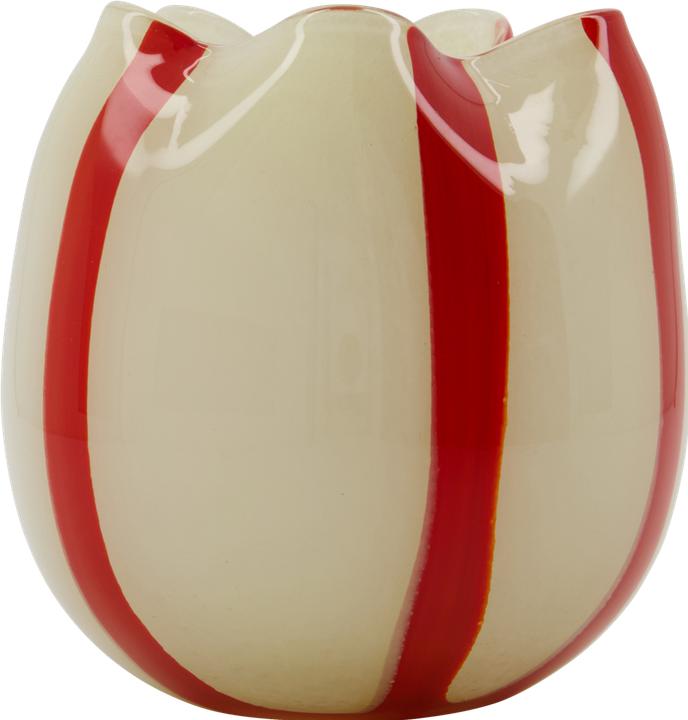 Actual product image House Doctor Tea light holder, HDGula, white/red