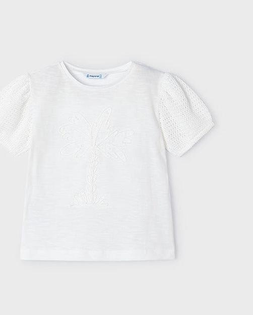 Produktbild MAYORAL T-Shirt kurzarm bestickt mit Palmenmuster (98)