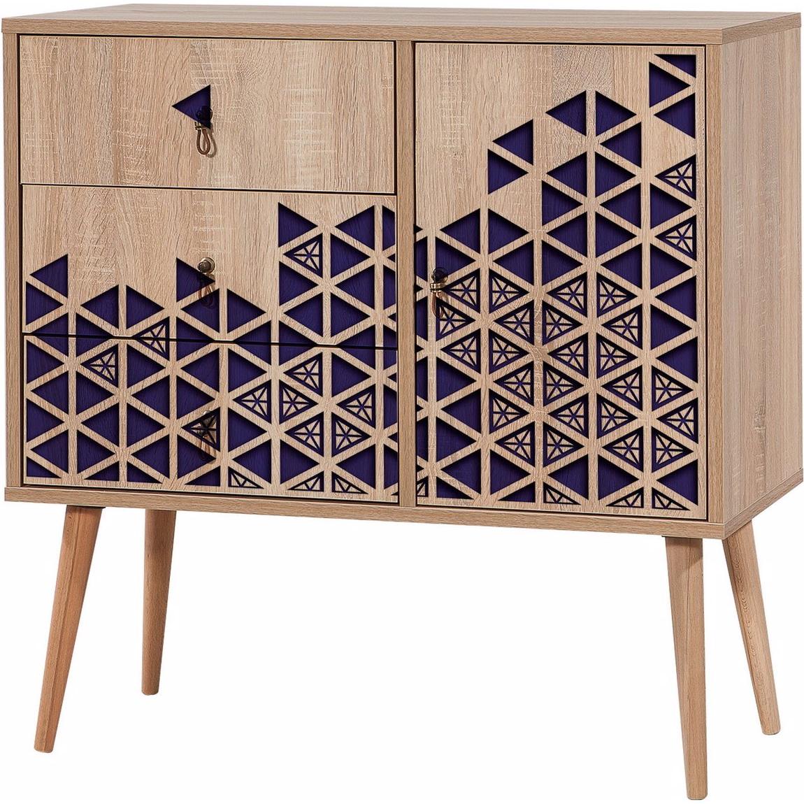 Homitis, Kommode + Sideboard, Lea (90 x 90 x 40 cm)