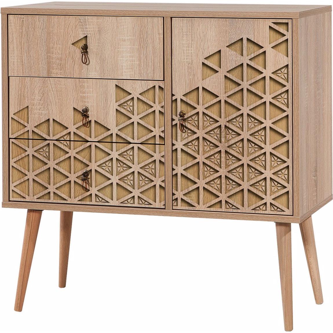 Homitis, Kommode + Sideboard, Lea (90 x 90 x 40 cm)
