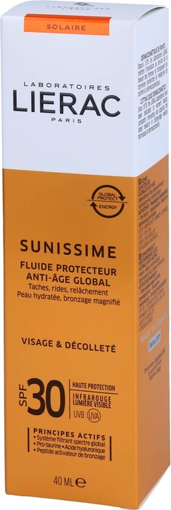 Actual product image Lierac Fluide Sun Protection Factor 30 (Sun cream face, SPF 30, 40 ml, 65 g)