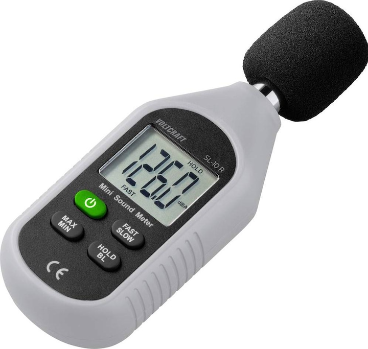 Actual product image Voltcraft Schallpegel-Messgerät SL-10 R 30 - 130 dB 31.5 Hz - 8 kHz Gehäuse au