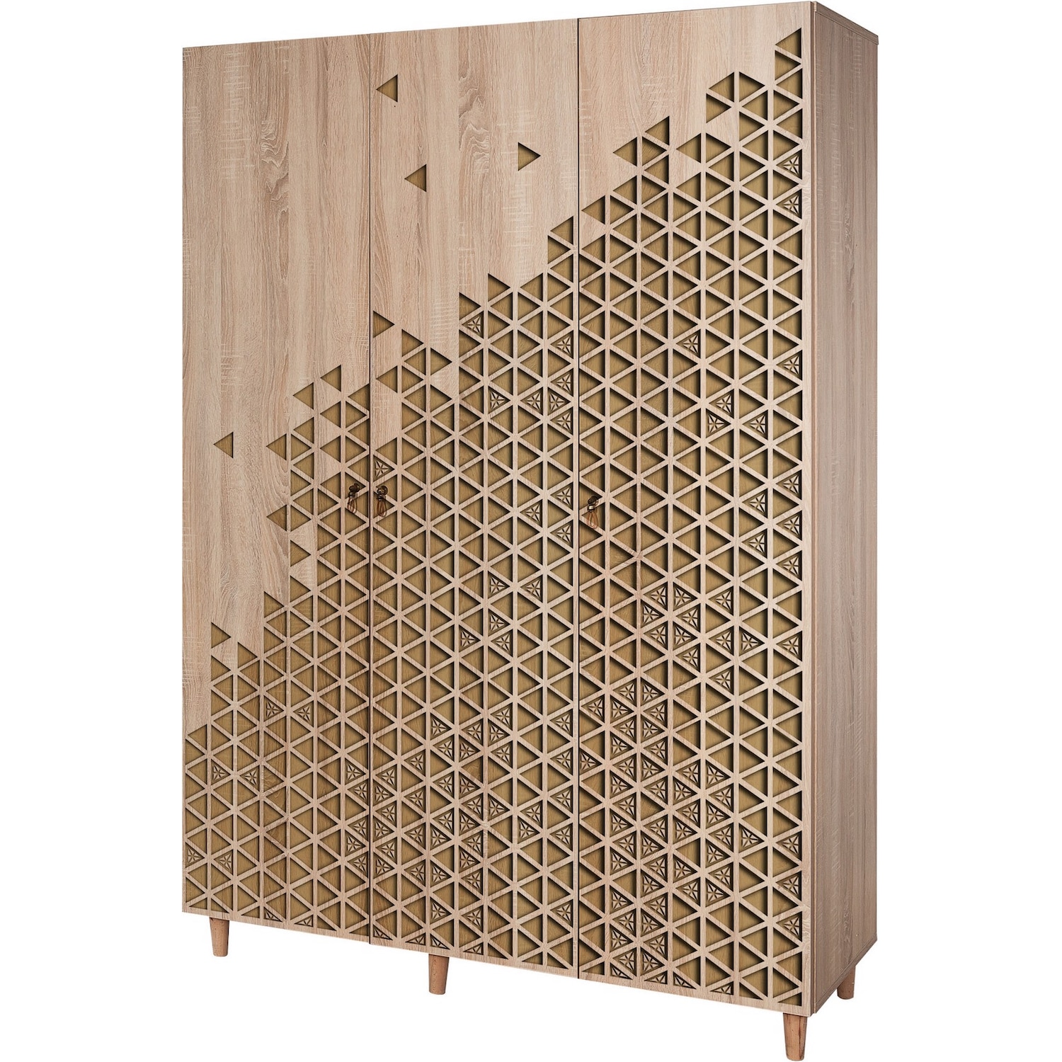 Hanah Home, Kleiderschrank, Andreas (135 x 192 x 52 cm)