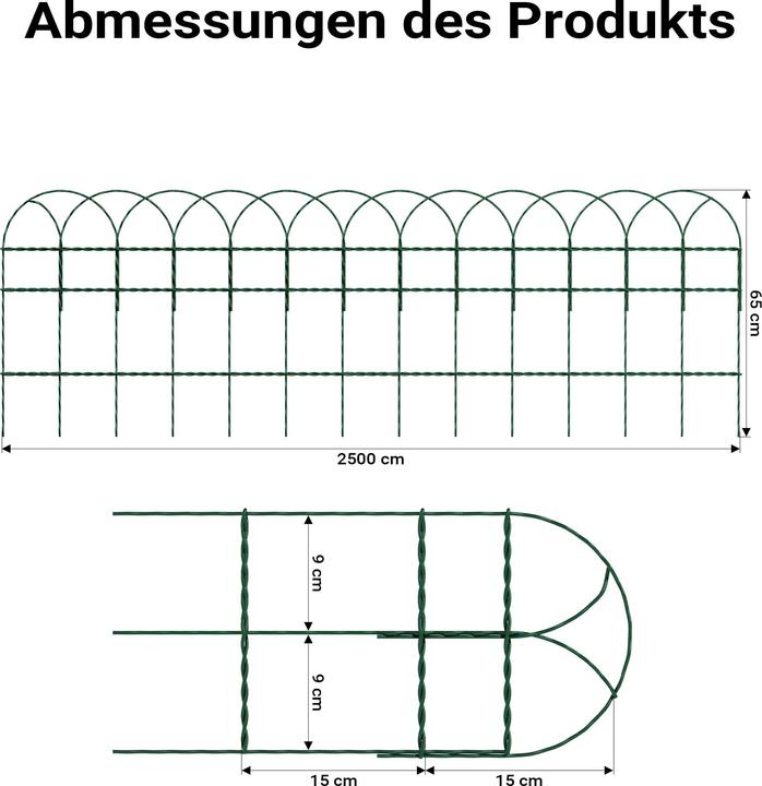 Actual product image Wiltec Gartenzaun