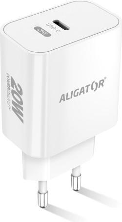 Image du produit Aligator Chytrá síťová nabíječka Power Delivery, USB-C, bílá (20 W, 1 portion)
