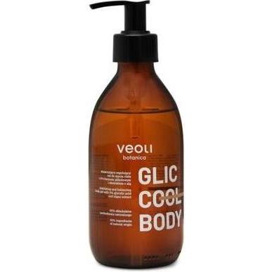 Veoli Botanica Donna Gel Doccia, Glic Cool Body Złuszczająco-Regulujący Żel Do Mycia Ciała 280Ml (280 Ml)