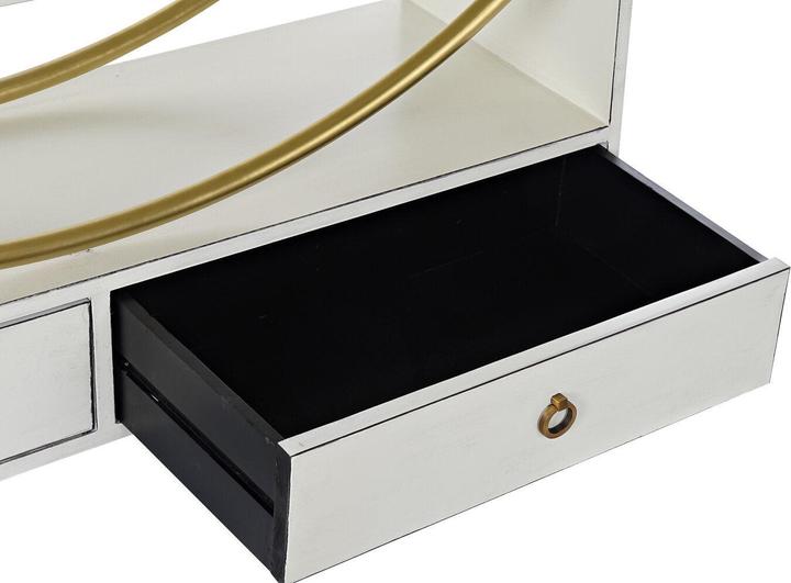 Immagine prodotto DKD Home Decor Shelves 160 x 35 x 180 cm Golden Metal White Poplar (160 x 35 x 180 cm)