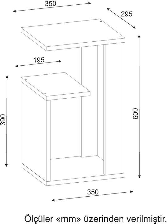 Actual product image Kalune Design Heidi (35 x 60 x 29.5 cm)