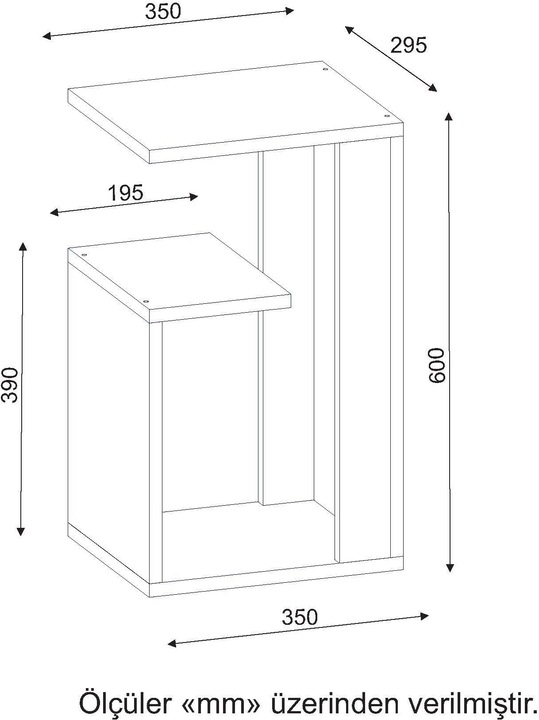 Produktbild Kalune Design Heidi (35 x 60 x 29.5 cm)