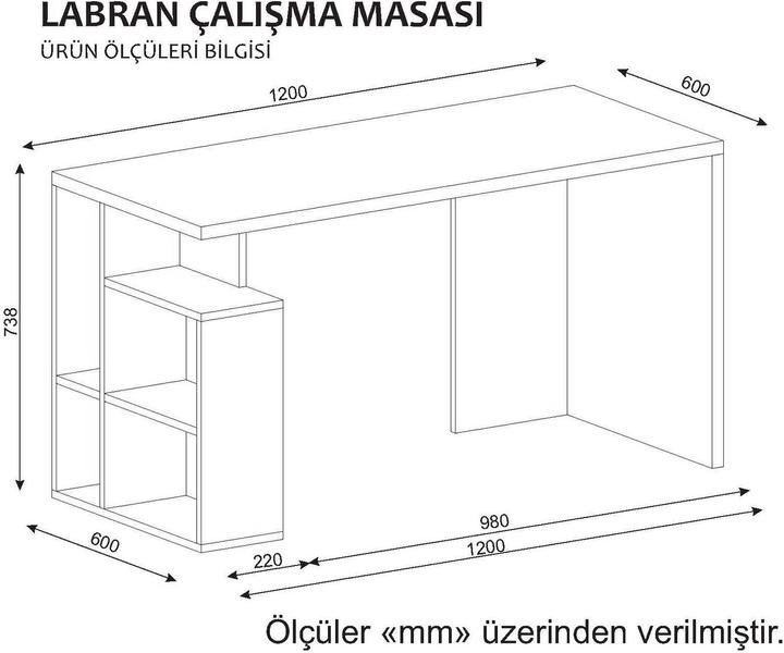 Immagine prodotto Kalune Design Jonathan (120 x 60 x 73.80 cm)