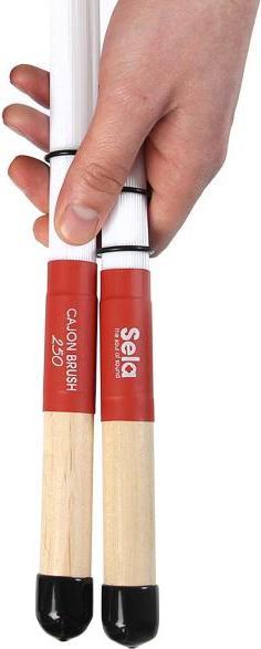 Produktbild Sela SE036 Cajon Besen mit Sitz-Pad (Cajon)