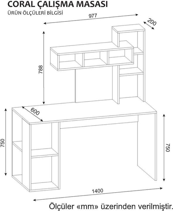 Produktbild Kalune Design Quinn (140 x 60 x 153.80 cm)