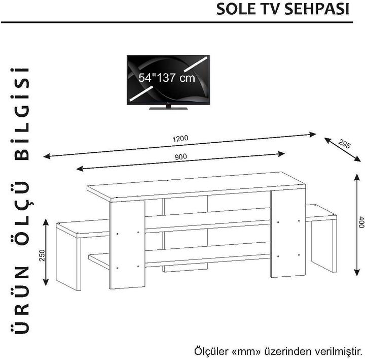 Produktbild Kalune Design Augustus (120 x 29.5 x 40 cm)