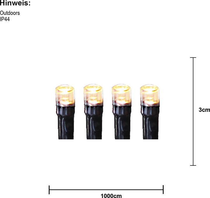 Actual product image Star Trading System Decor, Light chain, 1000cm (10 m)