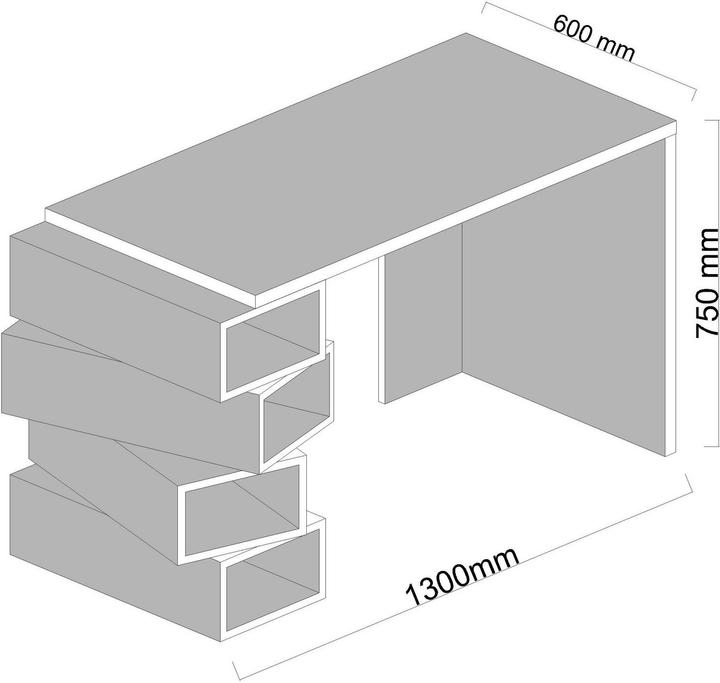 Produktbild Kalune Design Rosalia (130 x 60 x 75 cm)