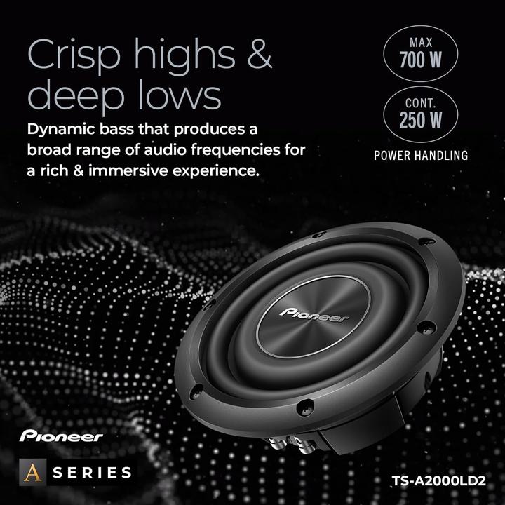 Image du produit Pioneer 8″ CAISSON DE BASSES TS-A2000LD2 (700 W)