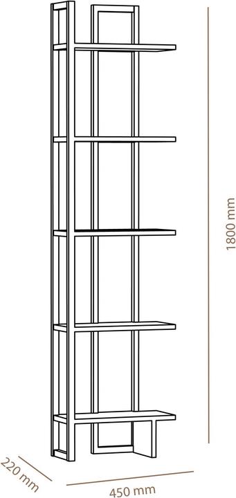 Produktbild Hanah Home Maximilian (45 x 22 x 180 cm)