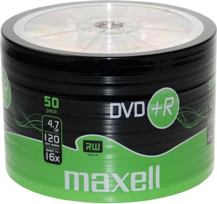 Produktbild Maxell DVD+R 120Min 4.7GB 16x - 50 Disk (50 x)