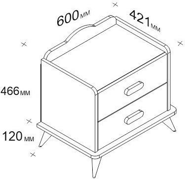 Produktbild Hanah Home Carla (60 x 42.10 x 58.60 cm)