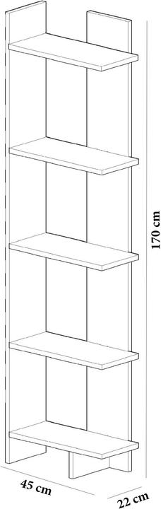 Produktbild Hanah Home Halle (45 x 22 x 170 cm)