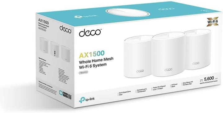Productafbeelding TP-Link WL-AP Toegangspunt Deco X1500 Mesh System 2-Pack (1201 Mbit/s)