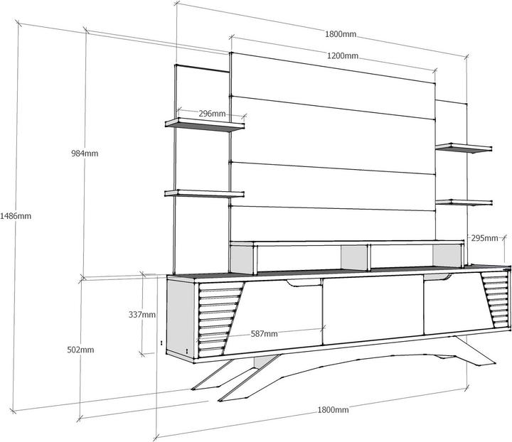 Produktbild Hanah Home Dahlia (180 x 29.50 x 148 cm)