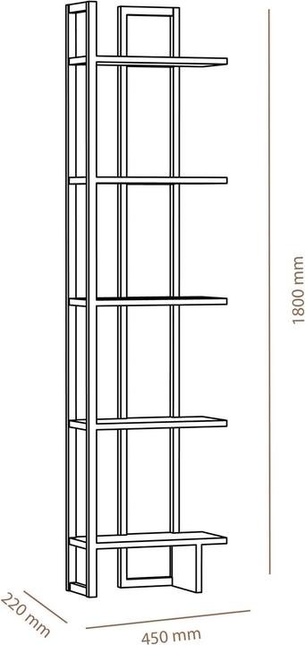 Produktbild Hanah Home Maximilian (45 x 22 x 180 cm)