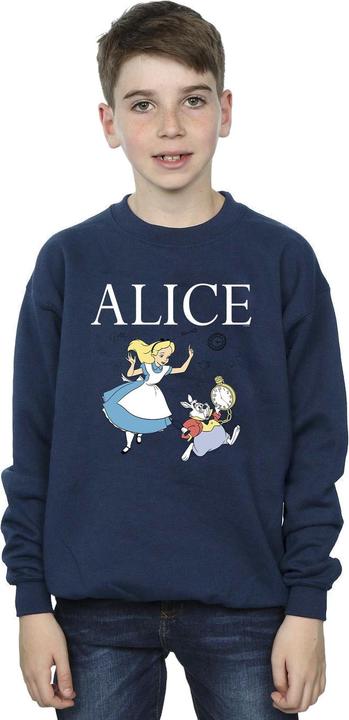 Produktbild Disney Jungen Alice im Wunderland Folgen Sie dem Kaninchen Sweatshirt (116)