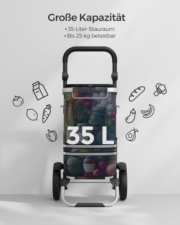Produktbild Songmics Klappbarer Einkaufstrolley