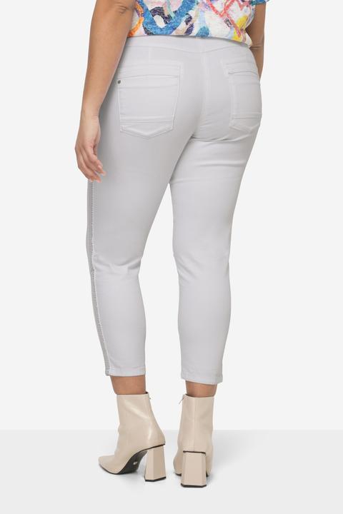 Produktbild Miamoda Twillhose, Slim Fit, Paillettenstreifen, teilelastischer Bund (50)