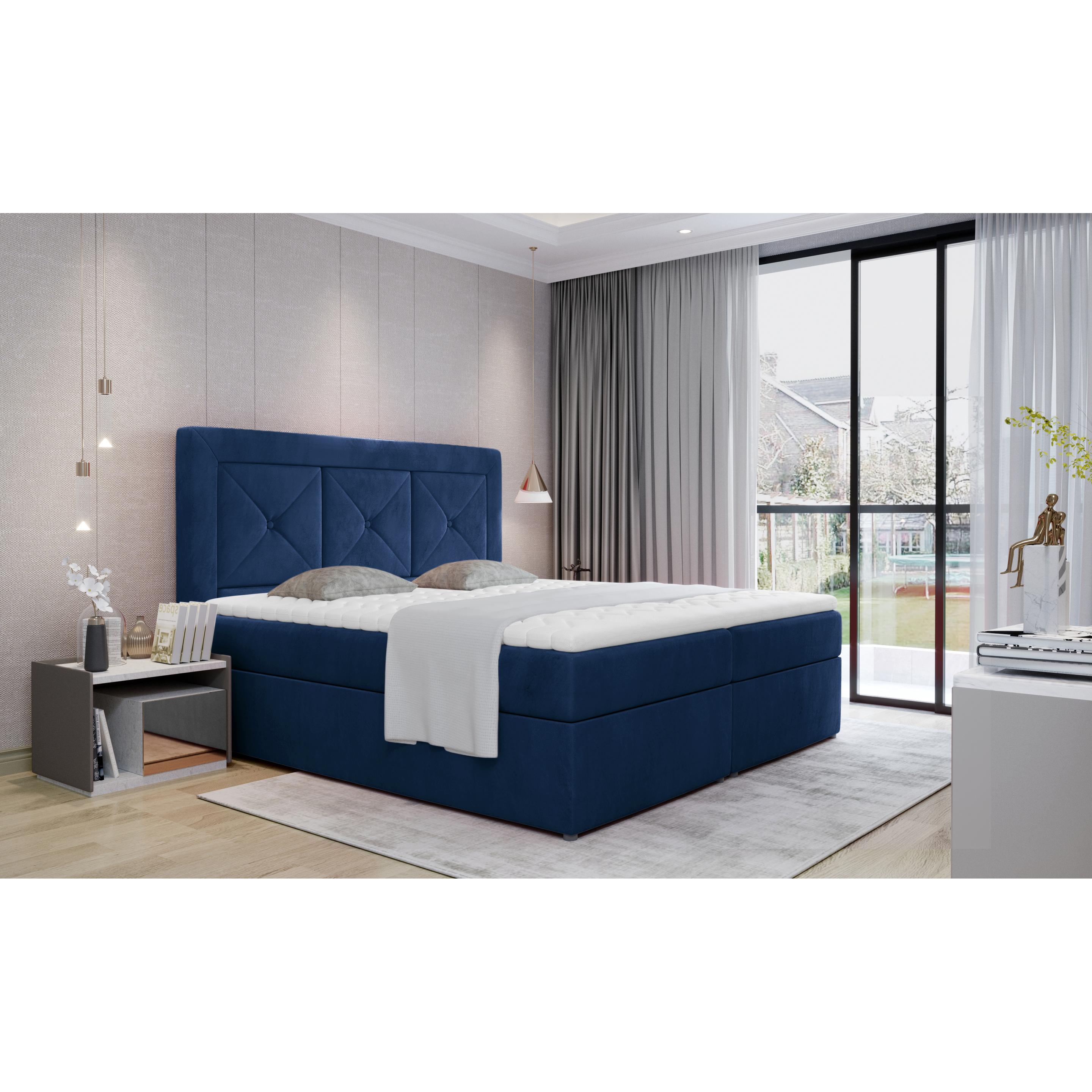 ELTAP, Boxspringbett, Idris mit Stauraum (140 x 200 cm)