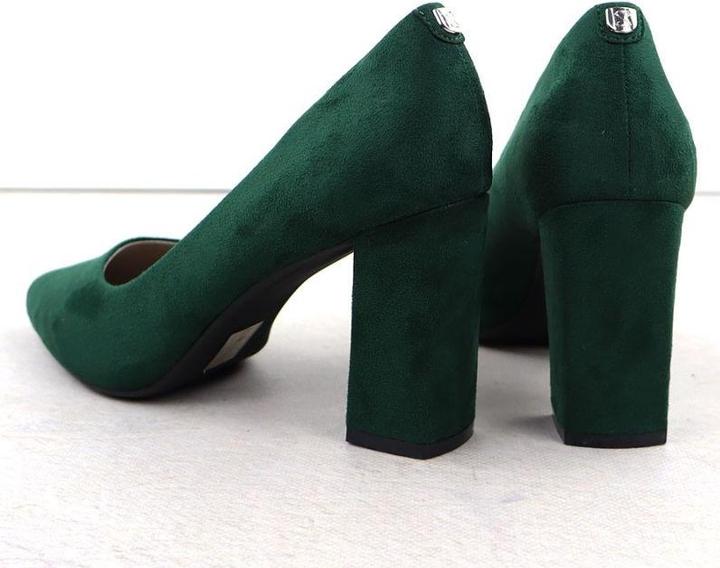 Produktbild Leone Sergio Green Suede Pointed Toe Pumps PB216 (38)