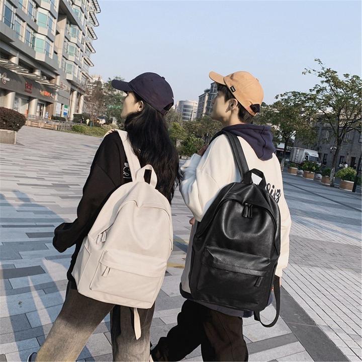 Actual product image Only-Bags.Store Solid colour large capacity backpack, leisure student backpack, computer backpack