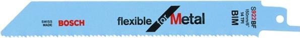 Produktbild Bosch Professional Zubehör Säbelsägeblatt S 922 BF, Flexible for Metal, 100er-Pack