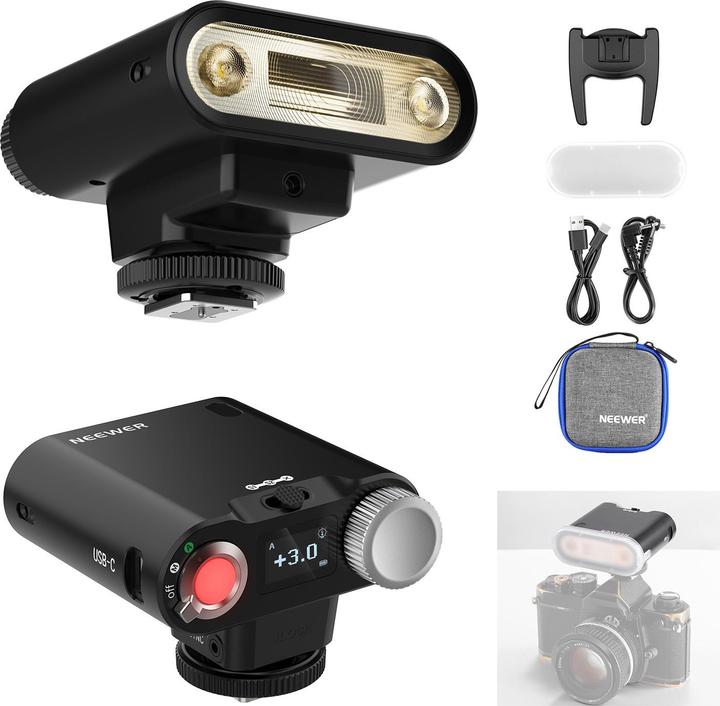 Image du produit Neewer Retro Camera Flash (Flash à monter, Canon, Fujifilm, Nikon, Olympus, Panasonic, Pentax)