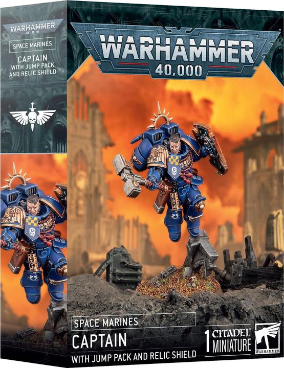 Warhammer Fantasy Space Marines - Captain (Jump Pack and Relic Shield) (Plastic)