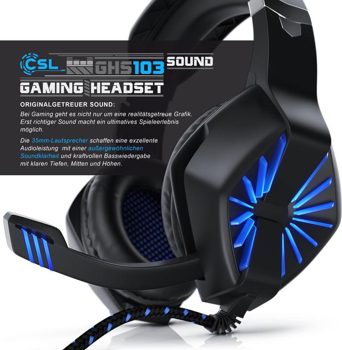 Actual product image CSL USB Gaming Headset (Cable)