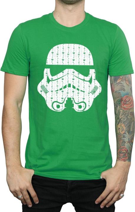 Produktbild Star Wars Christmas Stormtrooper Helmet TShirt (S)