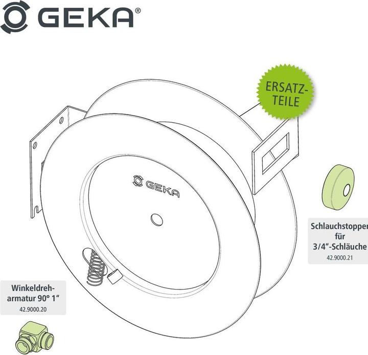 Actual product image Geka Wall-mounted hose reel (20 m)