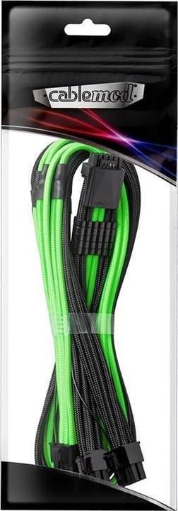 Produktbild CableMod C-Series Pro ModMesh 12VHPWR auf 3x PCI-e Kabel für Corsair - 60cm, schwarz/hellgrün