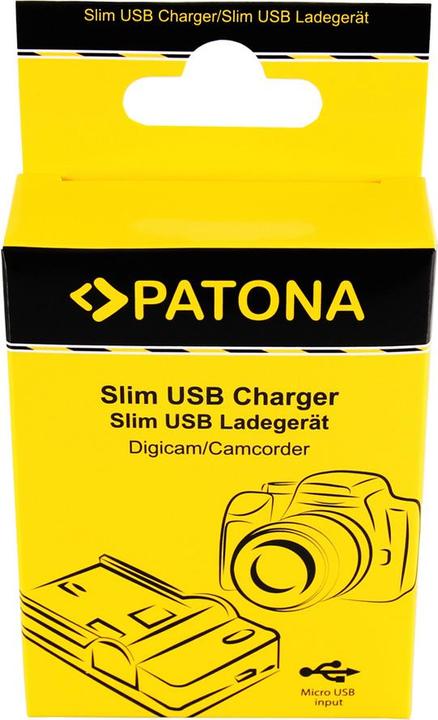 Produktbild Patona Slim Micro-USB Charger Pana BLF19E (Kamera Akku Ladegerät)