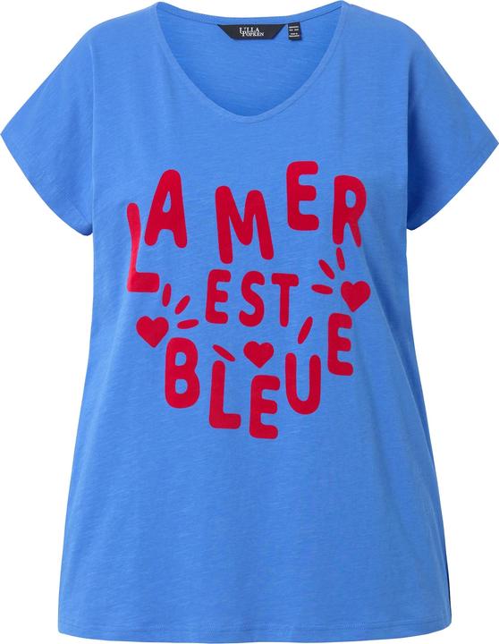 Produktbild Ulla Popken T-Shirt, La Mer, V-Ausschnitt, Halbarm (56)
