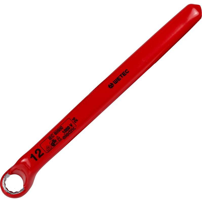 Wetec, Schraubenschlüssel, Ringschlüssel, DIN 7447, Schlüsselweite 12 mm, 1.000V/VDE/QS (12 mm)
